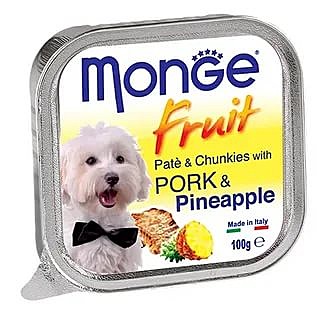 Monge Paté and Chunkies with Pork and Pineapple Нежный паштет со свининой и кусочками ананаса 100гр