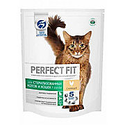 Perfect Fit Корм Perfect Fit сухой корм стерилизованных кошек, с курицей10кг