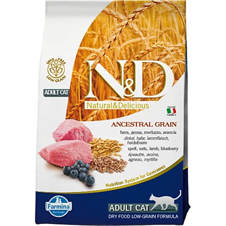 N&D Low Grain Cat Lamb & Blueberry Adult 100гр