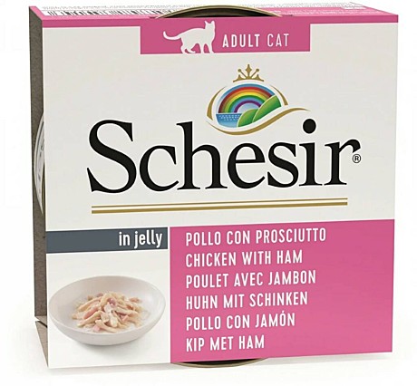 Schesir (Шезир) для кошек с филе цыпленка и ветчиной — 85 гр