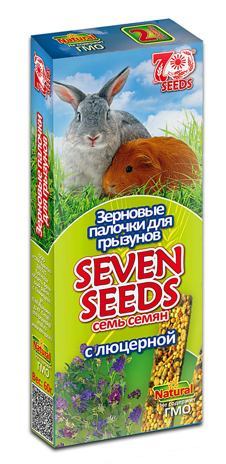 Палочки для грызунов Seven Seeds с люцерной 3шт