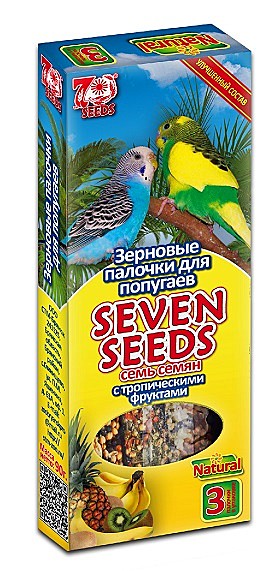 Палочки для попугаев Seven Seeds с тропические фрукты 3шт