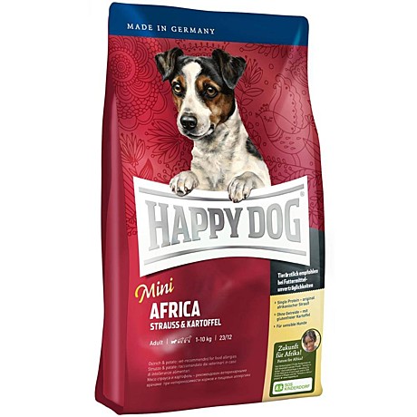 Happy Dog Dog (Хэппи Дог) Supreme Mini Africa для мини пород собак с мясом страуса 1кг