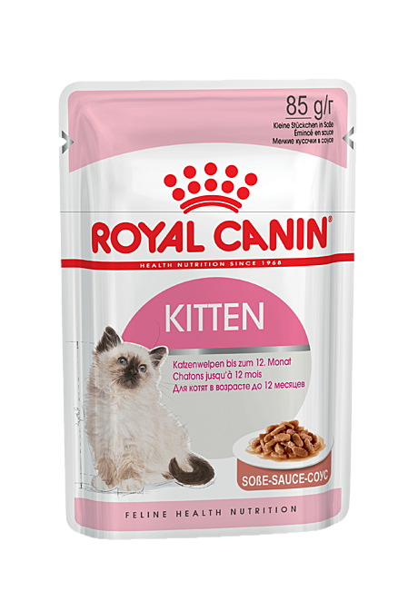 Royal Canin Kitten консервированный корм для котят в возрасте до 12 месяцев в соусе 24х0,085кг